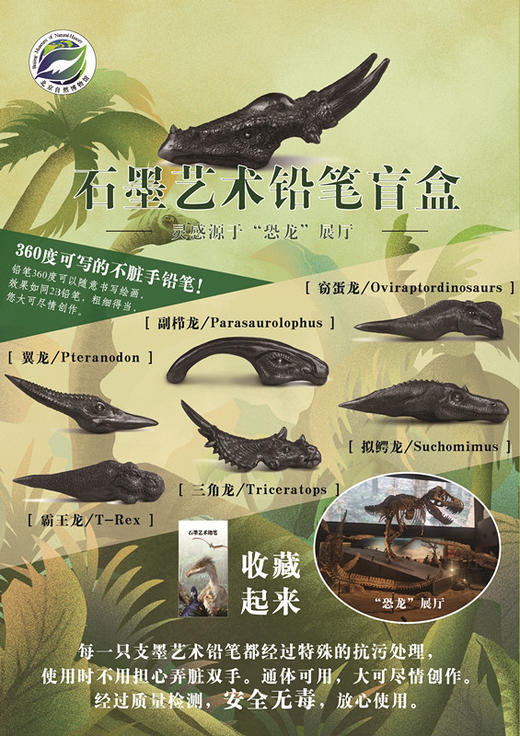 石墨铅笔盲盒-恐龙版 商品图7