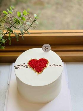 爱心简洁奶油蛋糕 下单前请仔细阅读商品详情