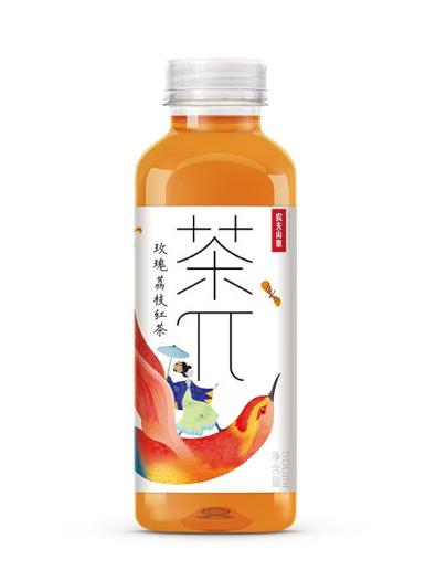 茶πg玫瑰荔枝红茶500ml1瓶雅斯超市