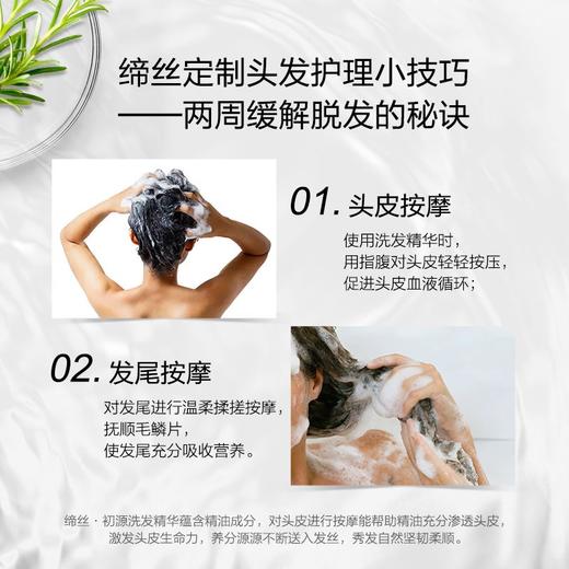 【授权商品】迷迭香奇迹水韧发减少掉发洗发水护发素小套装缔丝初源意大利进口大防脱套装500ml+250ml 商品图4
