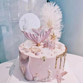 【粉色海洋】叮当CAKE爆款生日蛋糕-鲜果奶油蛋糕