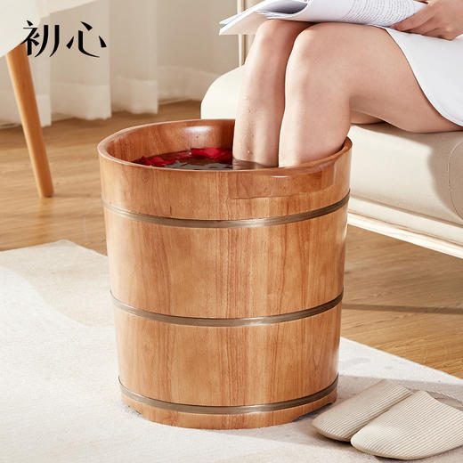 初心| 实木足浴桶泡脚桶 商品图1