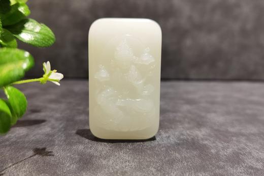 【御珠宫坊】羊脂玉观音牌 商品图0