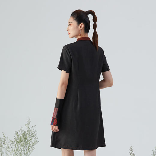 TANGY Collection/天意精品2021年秋冬新品真丝莨绸香云纱连衣裙 商品图2