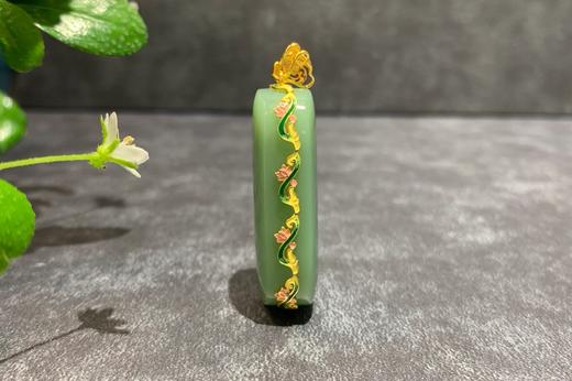 【御珠宫坊】金镶碧玉无事牌 商品图1