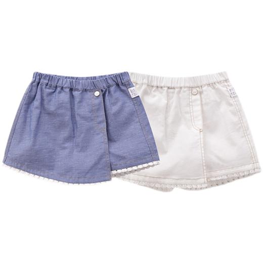 拉比-童衣类（夏）E1轻氧裙裤米白 商品图4