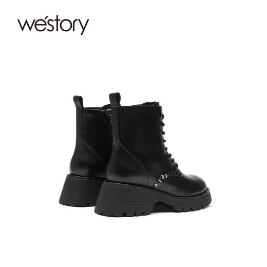 westory2021新品朋克风厚底马丁女靴W21DS80651 商品图3