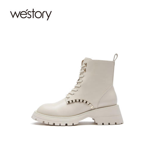 westory2021新品朋克风厚底马丁女靴W21DS80651 商品图8