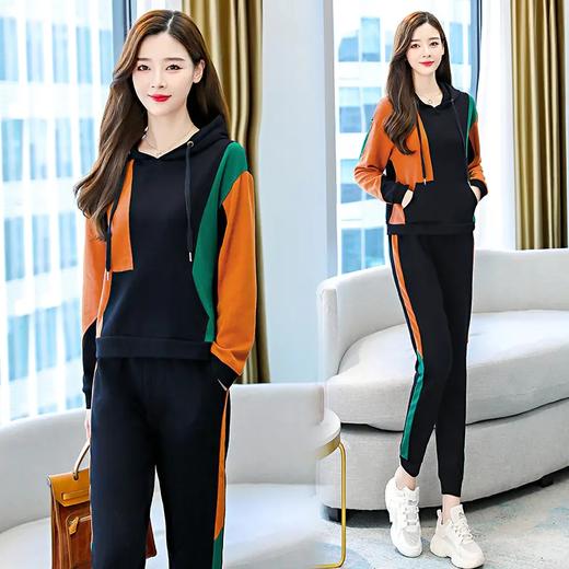 WZNH-LIANGC2137新款春秋休闲运动卫衣两件套装 商品图1