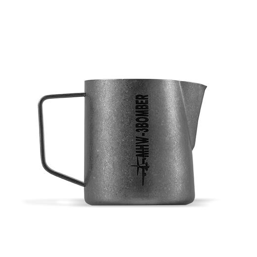 【器具】轰炸机拉花缸 做旧复古风 银斑 尖嘴拉花杯400ml/600ml 鳄鱼嘴 商品图1