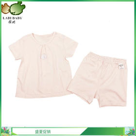 拉比-童衣类（夏）D0小熊物语缩邹短袖肩开服套