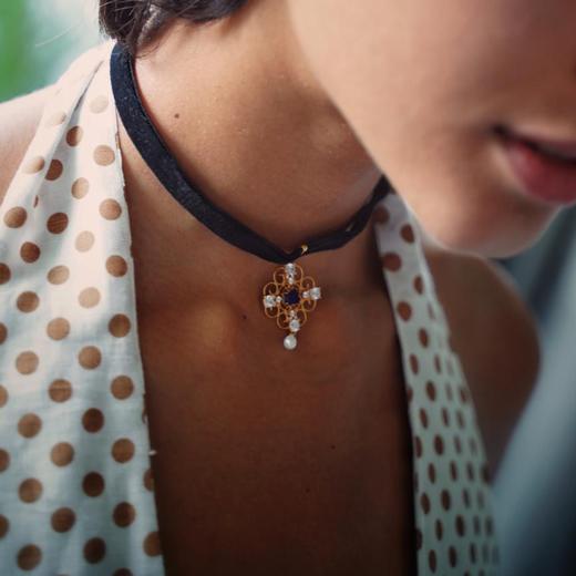 【钟欣潼（阿娇）同款】Dream梦系列 ｜兰梦复古蕾丝颈链 商品图1