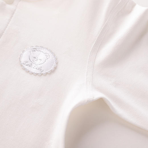 拉比-童衣类（夏）D0小熊物语全开连体衣米白 商品图2