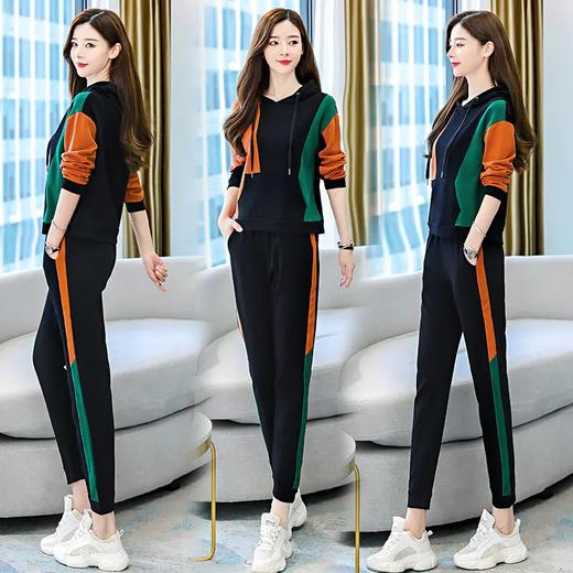 WZNH-LIANGC2137新款春秋休闲运动卫衣两件套装 商品图3