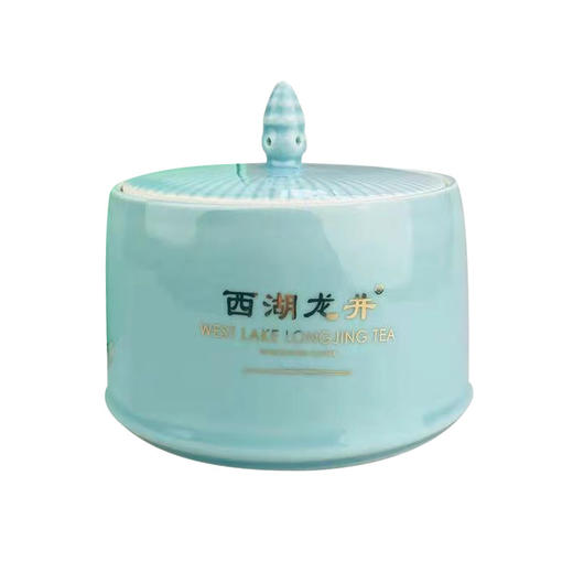 龙井2021明前新茶叶100g龙井茶礼盒装绿茶批发瓷瓶龙井茶带防伪标 商品图1