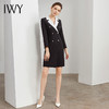IWY/气质黑色连衣裙 拼接白色西装领职业装Q236+D1+GB 商品缩略图10