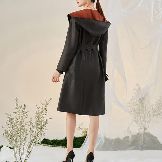 TANGY Collection/天意精品2021年秋冬新品莨绸香云纱双面穿外套 商品图2