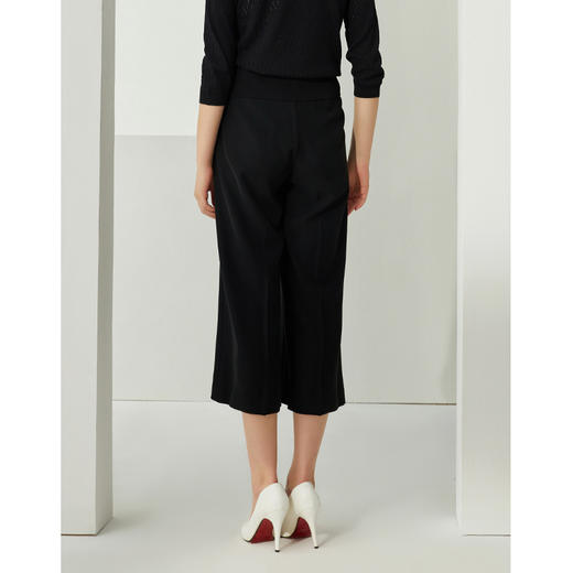 EITIE爱特爱新款时尚通勤显瘦百搭宽松直筒休闲阔腿裤女B2105720 商品图4