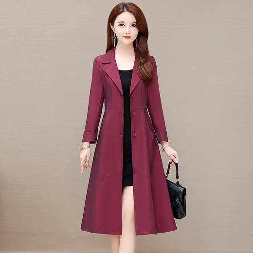 YWE-ALLJ21B16FH新款修身气质优雅时尚单排扣薄款风衣外套 商品图2