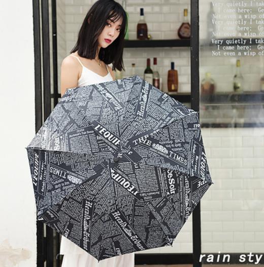【雨伞】全自动折叠报纸晴雨两用雨伞 商品图1