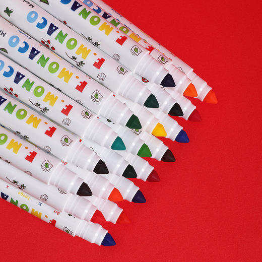 花芽锥头水彩笔，可勾线可涂抹，重力按压也能不缩进，适合多种抓握方式~ 商品图1