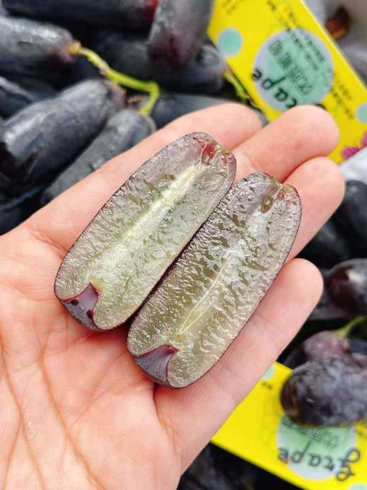 【金手指黑提】约5斤/盒，无籽，纯甜，带皮一起吃 商品图1