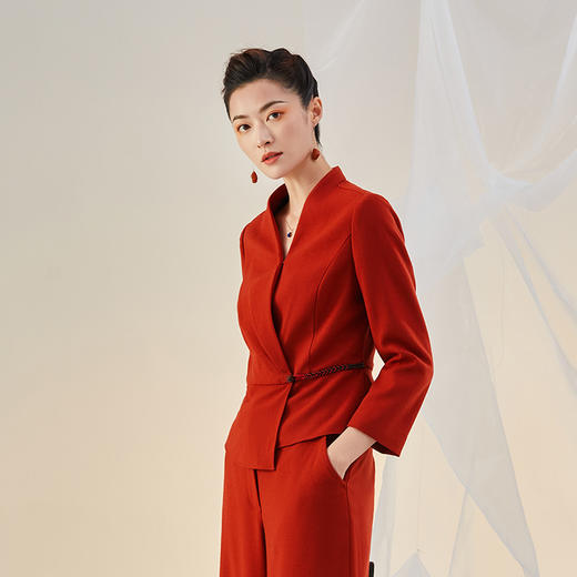 TANGY Collection/天意精品2021年秋冬新品时尚收腰商务休闲西装 商品图1