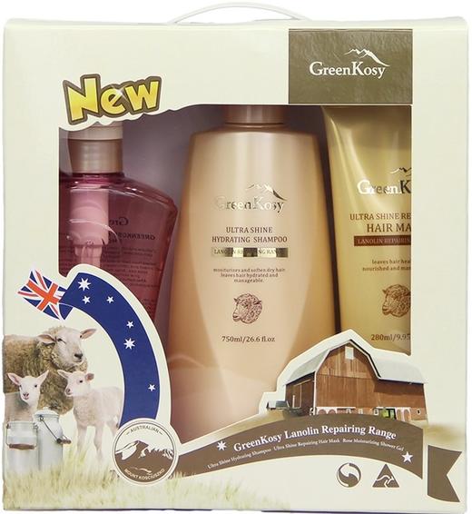 绿色溪谷凝脂丰盈洗护套装+嘉帛瑞儿毛巾礼盒（2条装） 商品图1