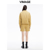 VIMAGE纬漫纪秋季新款帅气时尚纯色上衣休闲短外套女V1603207外套 商品缩略图3