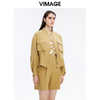 VIMAGE纬漫纪秋季新款帅气时尚纯色上衣休闲短外套女V1603207外套 商品缩略图2