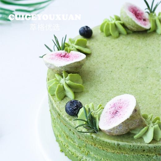 【养颜减脂】低脂低糖   动物奶油 抹茶蛋糕2磅 商品图1