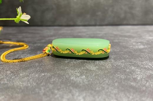 【御珠宫坊】金镶碧玉无事牌 商品图3