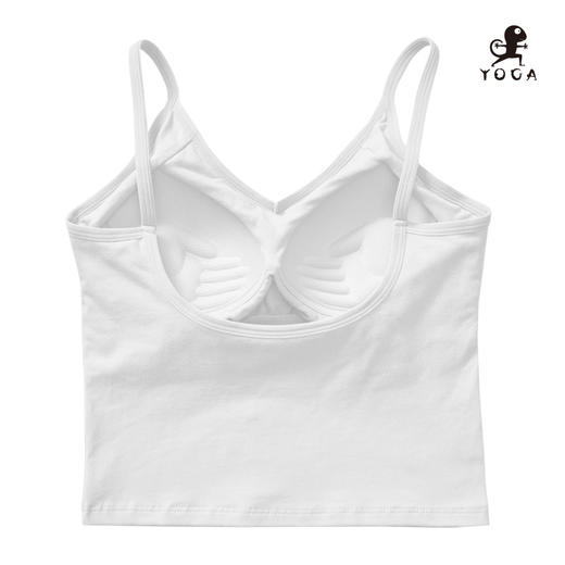 壁虎瑜伽【2108SY066】纯棉大U美背背心（一体式胸垫）（5天发货） 商品图7