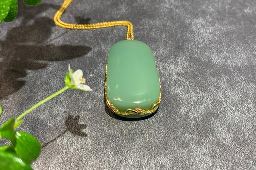 【御珠宫坊】金镶碧玉无事牌 商品图2