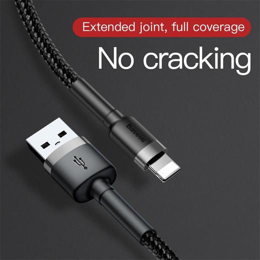倍思 卡福乐数据线 USB For lightning 2.4A 0.5M 商品图2