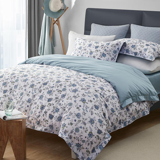 高支长绒棉 弗洛尔田园印花四件套 商品图1