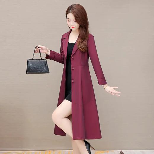 YWE-ALLJ21B16FH新款修身气质优雅时尚单排扣薄款风衣外套 商品图3