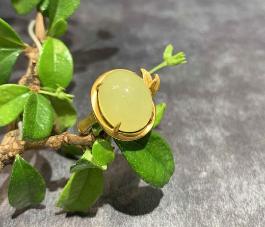 【御珠宫坊•君雅系列】金镶黄玉戒指 商品图1