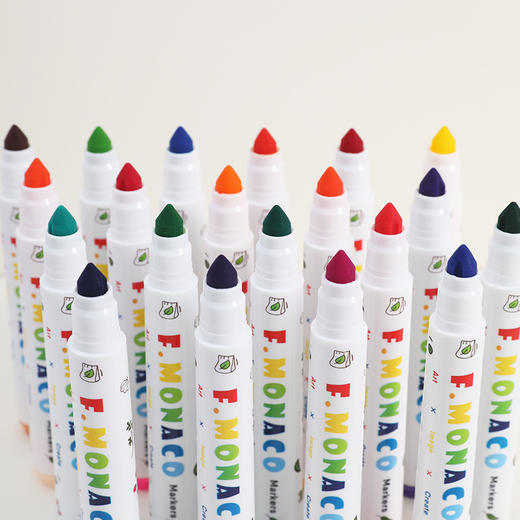 花芽锥头水彩笔，可勾线可涂抹，重力按压也能不缩进，适合多种抓握方式~ 商品图5