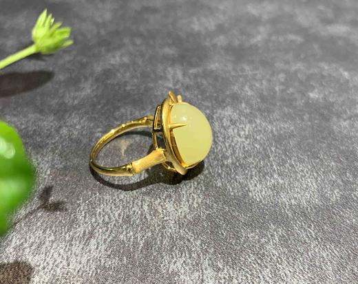 【御珠宫坊•君雅系列】金镶黄玉戒指 商品图6