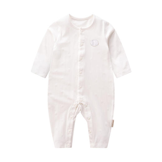 拉比-童衣类（夏）D0小熊物语全开连体衣米白 商品图4