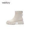 westory2021新品轻熟风气质马丁女靴W21DS80641 商品缩略图0