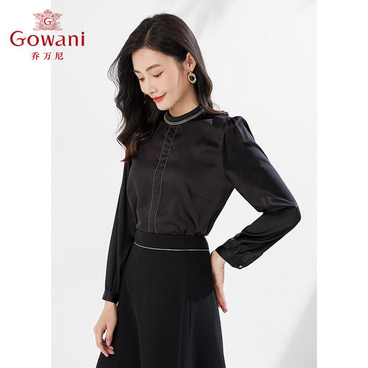 乔万尼衬衫早春新款上衣简约设计通勤衬衣EI3C107 商品图2