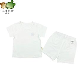 拉比-童衣类（夏）D0小熊物语短袖肩开服套装米