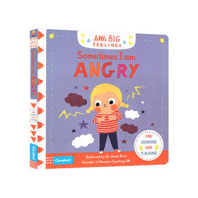【英文原版】 有时我很生气Sometimes I Am Angry Little Big Feelings系列 幼儿情绪情商培养 亲子绘本 纸板书翻翻书机关操作书 4-6岁