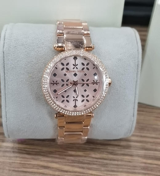 国内现货  MICHAEL KORS/MK 玫瑰金 镂空花朵女表手表33mm表盘 商品图8