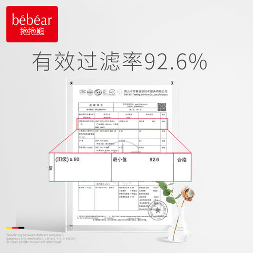 抱抱熊一次性儿童防护口罩三层过滤防护0-8岁（149） 商品图2