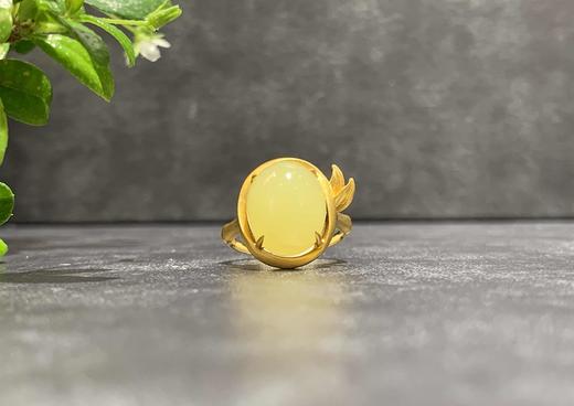 【御珠宫坊•君雅系列】金镶黄玉戒指 商品图4