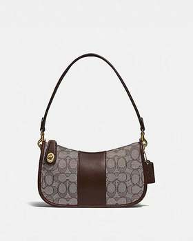 COACH 经典提花织物SWINGER手袋