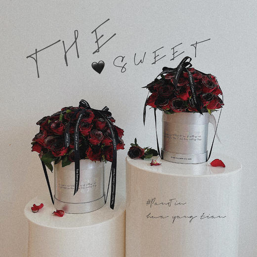 摇滚甜心 暗黑红玫瑰 · 花桶 商品图0